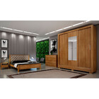 Guarda Roupa Ville Com 3 Portas 3 Gavetas E Espelho Novo Hori