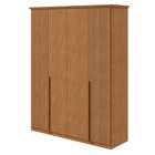 Guarda-roupa Vince 4 Portas 4 Gavetas 4 Prateleiras Amendoa C