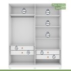 Guarda-roupa Vince 4 Portas 4 Gavetas 4 Prateleiras Com Espel