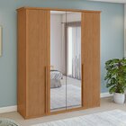 Guarda-roupa Vince 4 Portas 6 Gavetas 4 Prateleiras Com Espel