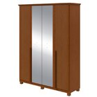 Guarda-roupa Vince 4 Portas 6 Gavetas 4 Prateleiras Com Espel