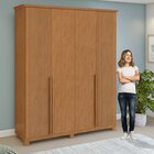 Guarda-roupa Vince 4 Portas 6 Gavetas 4 Prateleiras Com Pés A