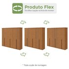 Guarda-roupa Vince 6 Portas 2 Gavetas 9 Prateleiras Amendoa C