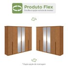 Guarda-roupa Vince 6 Portas 2 Gavetas 9 Prateleiras Com Espel