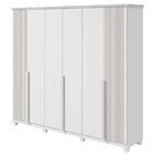 Guarda-roupa Vince 6 Portas 2 Gavetas 9 Prateleiras Com Pés B