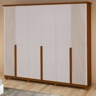 Guarda-roupa Vince 6 Portas 3 Gavetas 7 Prateleiras Com Pés F