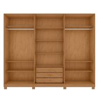 Guarda-roupa Vince 6 Portas 3 Gavetas 9 Prateleiras Com Pés A