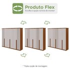 Guarda-roupa Vince 6 Portas 3 Gavetas 9 Prateleiras Frassino/