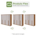 Guarda-roupa Vince 6 Portas 4 Gavetas 6 Prateleiras Amendoa C