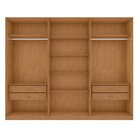 Guarda-roupa Vince 6 Portas 4 Gavetas 6 Prateleiras Com Espel