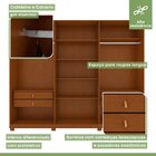 Guarda-roupa Vince 6 Portas 4 Gavetas 6 Prateleiras Com Pés E