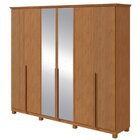 Guarda-roupa Vince 6 Portas 4 Gavetas 6 Prateleiras Com Pés E