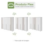 Guarda-roupa Vince 6 Portas 4 Gavetas 8 Prateleiras Com Pés B