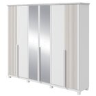 Guarda-roupa Vince 6 Portas 4 Gavetas 8 Prateleiras Com Pés E