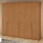 Guarda-roupa Vince 6 Portas 6 Gavetas 5 Prateleiras Amendoa C
