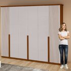 Guarda-roupa Vince 6 Portas 6 Gavetas 5 Prateleiras Frassino/