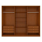 Guarda-roupa Vince 6 Portas 6 Gavetas 6 Prateleiras Com Espel