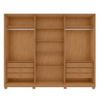 Guarda-roupa Vince 6 Portas 6 Gavetas 6 Prateleiras Com Pés A