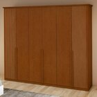 Guarda-roupa Vince 6 Portas 6 Gavetas 6 Prateleiras Frassino