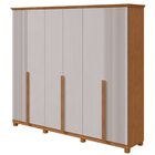 Guarda-roupa Vince 6 Portas 9 Gavetas 5 Prateleiras Com Pés A