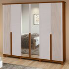 Guarda-roupa Vince 6 Portas 9 Gavetas 5 Prateleiras Com Pés F