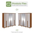 Guarda-roupa Vince 6 Portas 9 Gavetas 5 Prateleiras Com Pés F