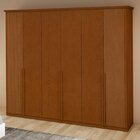 Guarda-roupa Vince 6 Portas 9 Gavetas 5 Prateleiras Frassino