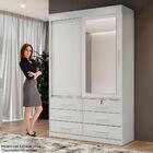 Guarda Roupa Vision 02 Portas 06 Gavetas Benetil - Branco