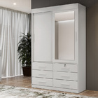 Guarda Roupa Vision 02 Portas 06 Gavetas Benetil - Branco