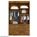 Guarda-roupa Vision 2 Portas De Correr Com Espelho Rovere