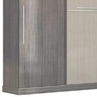 Guarda Roupa Vita Com 03 Portas De Correr Gris Com Palha - He