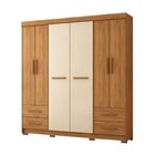 Guarda-roupa Vitorino 6 Portas E 4 Gavetas Freijó/avelã