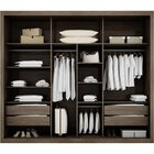 Guarda-roupa Vizion - Rufato - Wengue / Carvalho