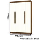 Guarda Roupas 04 Portas 02 Gavetas 10078 Vlr