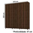 Guarda Roupas 06 Portas 02 Gavetas 10037 Vlr