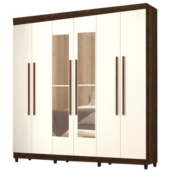 Guarda Roupas 06 Portas Com Espelho 10037 Vlr