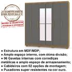Guarda Roupas 06 Portas Com Espelho 10086 Vlr