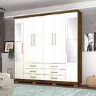 Guarda Roupas 06 Portas Com Espelho 10087 Vlr