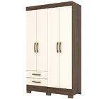 Guarda-roupas 2 Gavetas 4 Portas Zafira Briz Castanho Hp/off