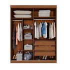 Guarda-roupas 2 Portas 3 Gavetas Com Espelho Blumenau Cinamomo