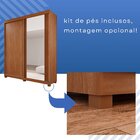Guarda-roupas 2 Portas 3 Gavetas Com Espelho Blumenau Cinamomo