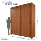 Guarda-roupas 2 Portas 3 Gavetas Com Pés Blumenau Cinamomo