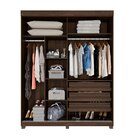 Guarda-roupas 2 Portas 3 Gavetas Com Pés Blumenau Imbuia