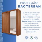 Guarda-roupas 2 Portas 3 Gavetas Com Pés Com Espelho Blumenau