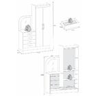 Guarda-roupas 2 Portas 4 Gavetas Com Penteadeira Multimóveis