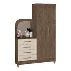 Guarda-roupas 2 Portas 4 Gavetas Com Penteadeira Multimóveis