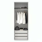 Guarda Roupas 2 Portas Accesso Móbile Branco Acetinado/carval