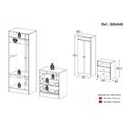 Guarda-roupas 2 Portas Com Cômoda E 2 Gavetas Brownie Multimó