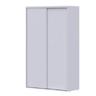 Guarda Roupas 2 Portas De Correr Branco Acetinado