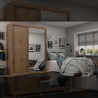 Guarda Roupas 2 Portas Solteiro Real Madeirado / Off White